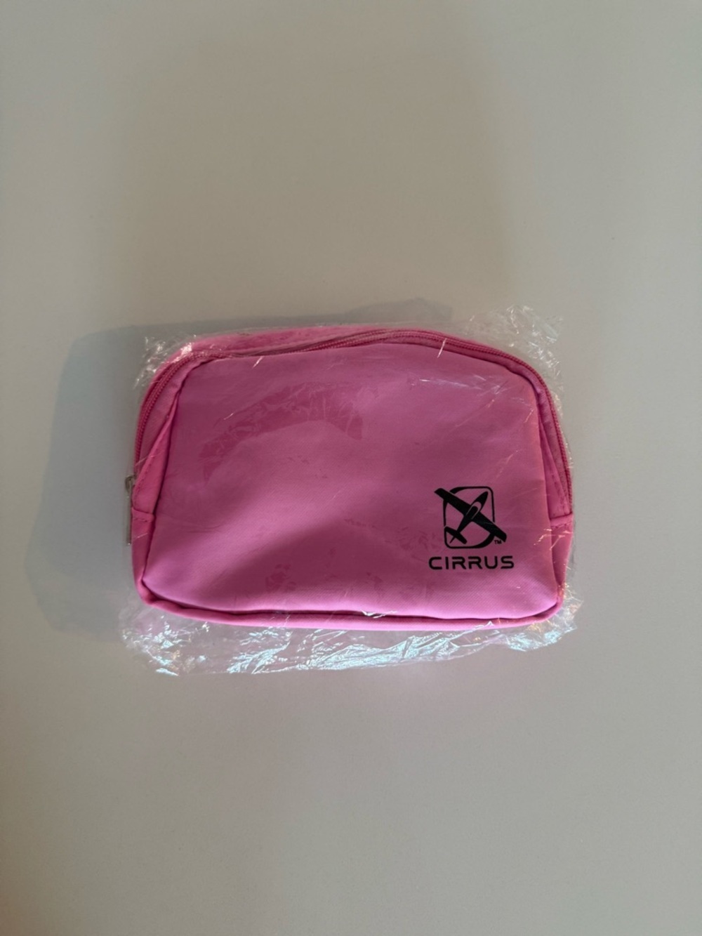 Cirrus Pink Travel Crossbody Waist Pouch with Zipper - Picture 1 of 4